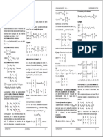 Álgebra - Determinantes (Formulario CepreUni) PDF