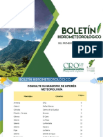 Boletín Hidroclimatológico