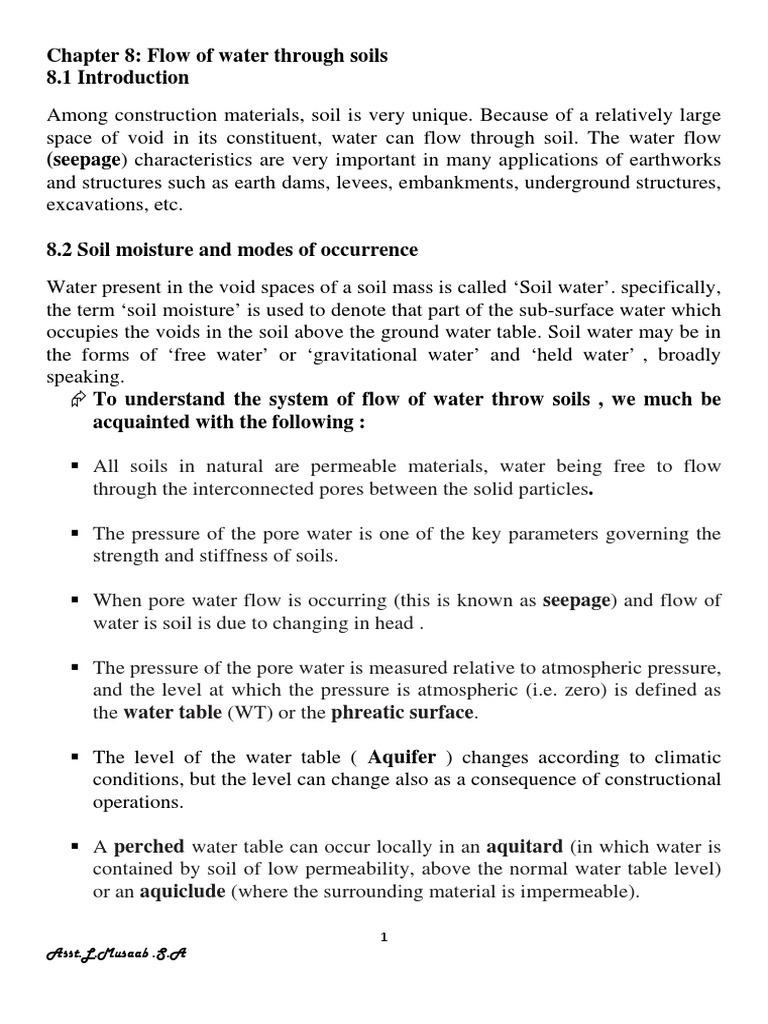 Water Flow Through Soils Explained | PDF | Soil Mechanics | Porosity