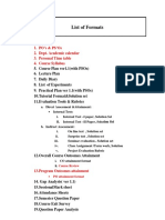 0.2 List of Formats for Course File