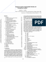 Steric Effects Ligands Organometallic Chemistry Homogeneous Catalysis