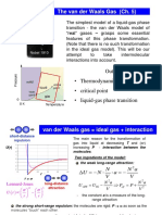 Lecture 16. The Van Der Waals Gas (Ch. 5)