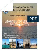 Laboratiorio de Reservorio de Petroleo (PVT) : Universidad Nacional de Piura Escuela de Pregrado