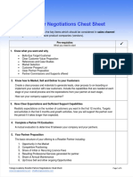 Reseller Partner Negotiation Checklist