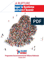 Alliance Nationale - Manifeste Électoral Complet