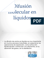 Difusión Molecular en Líquidos