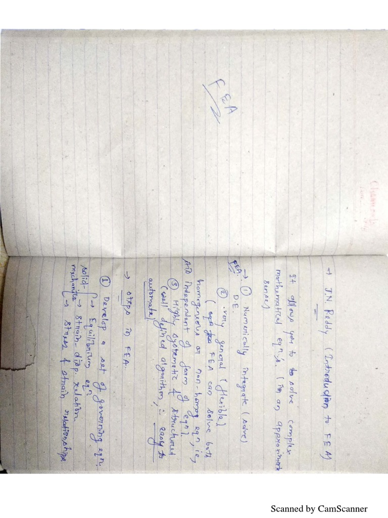 FEA Notes | PDF
