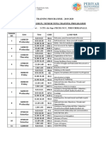 Training Programme 3 Air 2019 - 2020