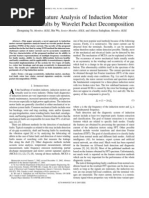 Current Signature Analysis of Induction Motor Mechanical Faults by Wavelet Packet Decomposition