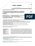 Consenso Nacional Sobre Diagnóstico, Tratamiento y Seguimiento Cardiológico de La Enfermedad de Kawasaki