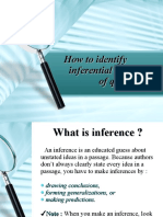 How To Identify Inferential Question in RC