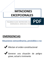 Limitaciones Excepcionales