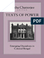 Chatterjee-Texts Of Power Emerging Disciplines in Colonial Bengal  1995.pdf