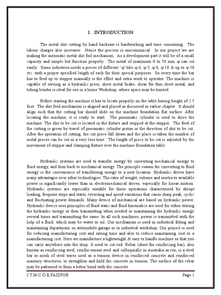 Hydraulic Press Machine PDF Valve Machines