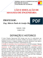 Otimização de sistemas de engenharia com programação linear