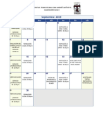 Calendario Jufra Sep-Oct 2019