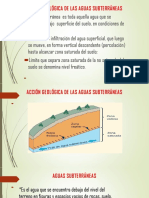 Acción Geológica de Las Aguas Subterráneas