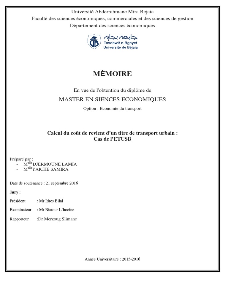 Calcul Cout De Revient Transport Routier Pdf Calcul Du Coût de Revient D'un Titre de Transport Urbain PDF | PDF |  Transport public | Transport