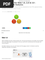 Evolution of The Web 1.0, 2.0 & 3.0 - Differences & Features