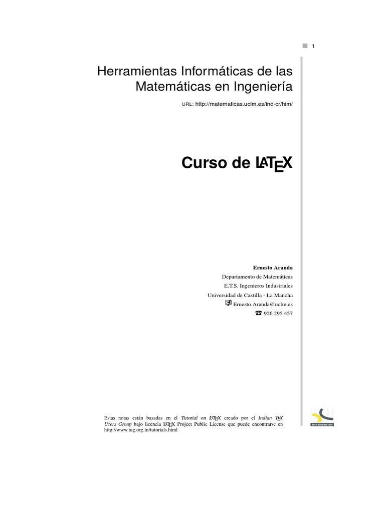 Tutorial Manual Latex PDF | PDF