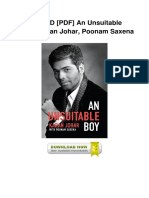 (PDF) An Unsuitable Boy by Karan Johar, Poonam Saxena