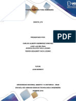 Software Avanzado Para Ingenieria Paso 5 Trabajo Final