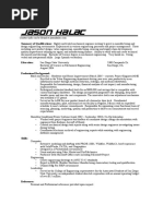 Jason Halac Resume