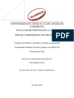 Estructura Del Informe de La Prueba Piloto - Tesis