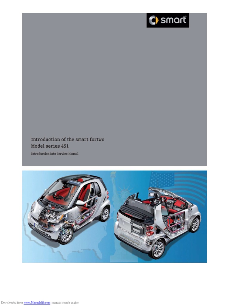 Smart ForTwo Coupe (Model 451) vector drawing