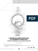 La Influencia Del Cardenal Nicolás de Cusa en El Pensamineto de Johnes Kepler