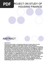 A Project On Study of Housing Finance