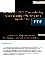 Tutorial On CRO (Cathode Ray Oscilloscope) Working and Applications