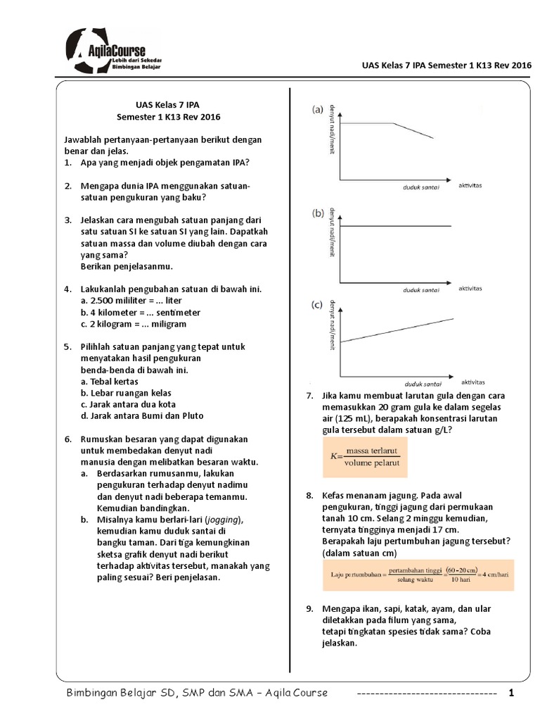 Kelas 7 Ipauassemester 1 K132017 Pdf