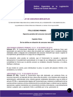 Ley de Concursos Mercantiles -Actos de Comercio