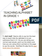Teaching Alphabet in Grade 1