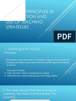 Guiding Principles in The Selection and Use of Teaching Strategies