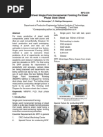 Multiple Sheet Single Point Incremental Forming For Dual Phase Steel Sheet