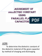 Exp. No. 03 - Measure Ment of Dielectric Constant Using Parallel Plate Capacitor