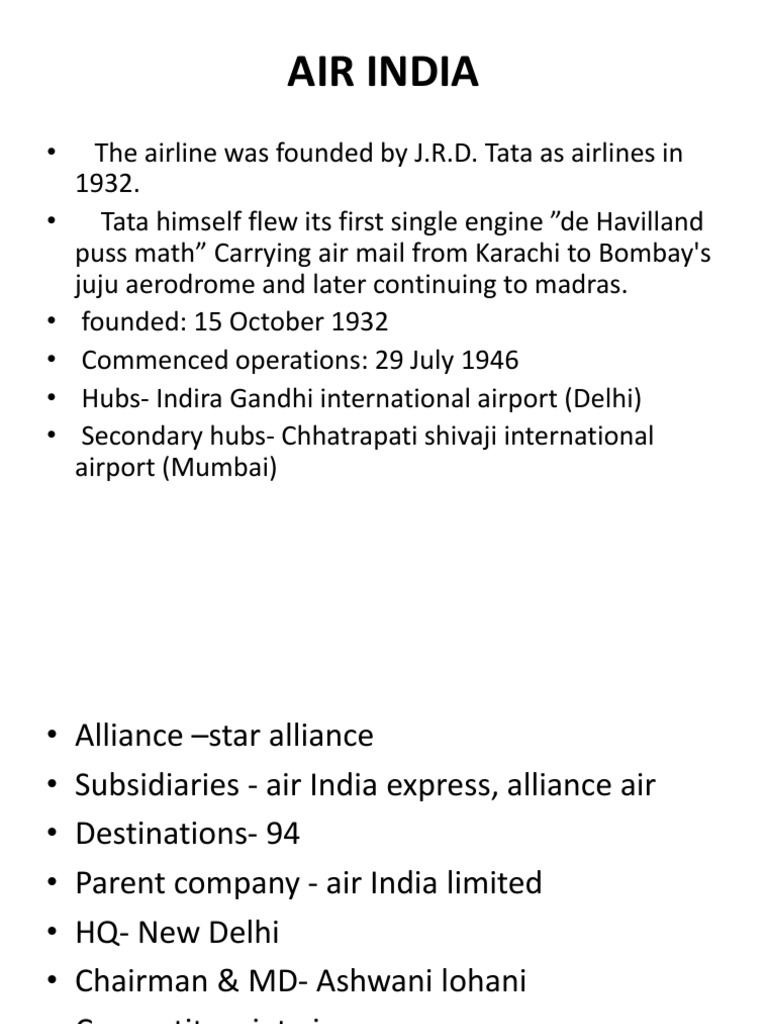 Air India | PDF | Airlines | Aviation
