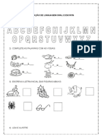 Avaliacao de Lingua Portuguesa 1º Ano