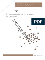 Offenbach Can Can Orchestra Full Score Sample