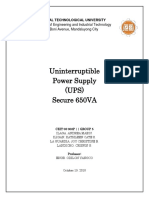 Uninterruptible Power Supply (UPS) Secure 650VA