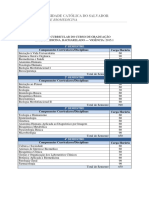 Matriz Curricular Atualizada - Biomedicina