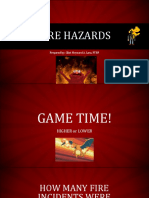 Fire Hazards: Prepared By: Clint Meynard A. Lara, PTRP