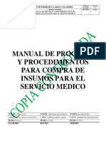 Manual Compras Servicio Medico PDF