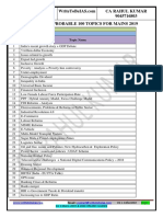 Gs 3 100 Most Probable Topics List