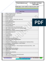 GS 3 100 MOST PROBABLE TOPICS LIST.pdf