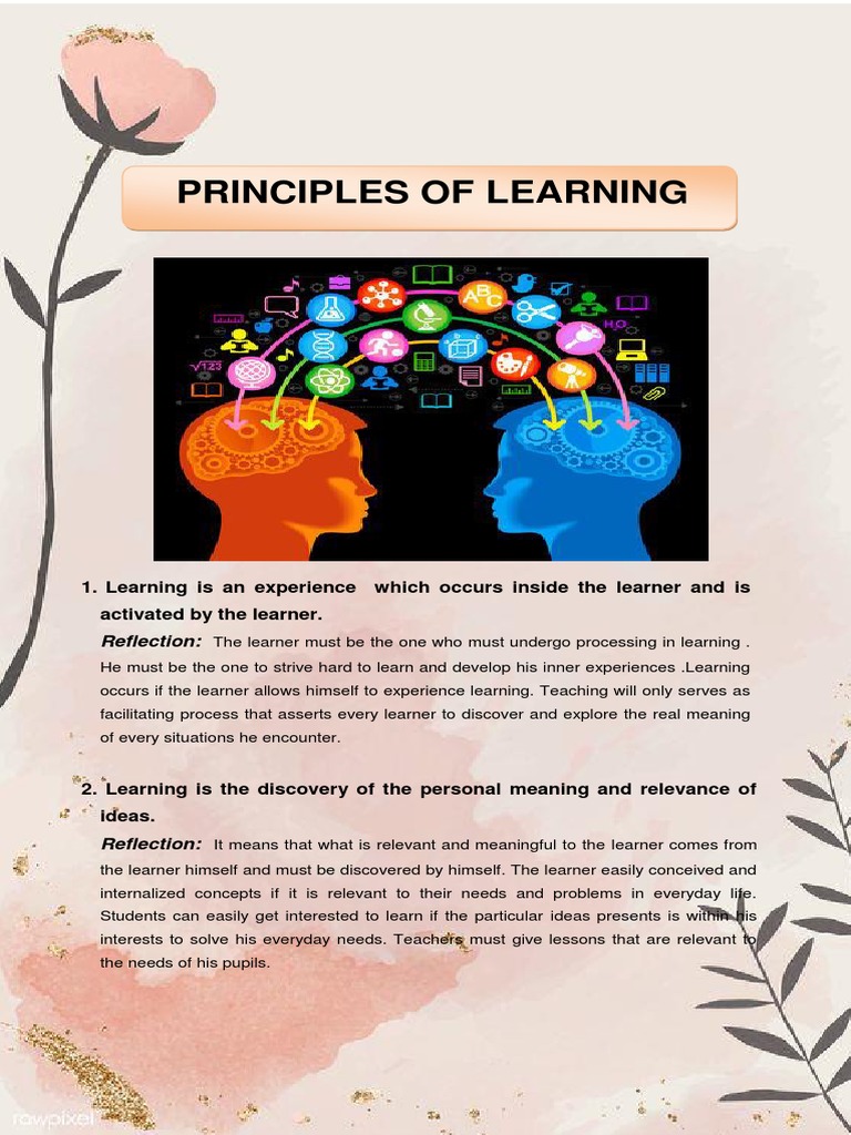 Principles of Learning | PDF | Learning | Teachers