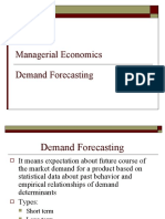 Managerial Economics: Demand Forecasting Techniques
