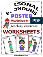 Personal Pronouns Poster Set PDF